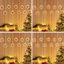 Load image into Gallery viewer, Christmas Decoration Lights USB Ring Doll 10 in 1 String Lights, Reindeer, Santa Claus, Christmas Tree, Snowman