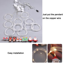 Load image into Gallery viewer, Christmas Decoration Lights USB Ring Doll 10 in 1 String Lights, Reindeer, Santa Claus, Christmas Tree, Snowman