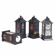 Load image into Gallery viewer, 4 PCS Halloween Window Decoration Props Fecoration Small Oil Lamp Wind Lamp Luminous Ornaments, Hooded Pumpkin, Ghost Head, Pumpkin, Ghost