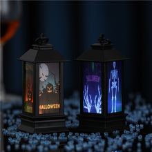 Load image into Gallery viewer, 4 PCS Halloween Window Decoration Props Fecoration Small Oil Lamp Wind Lamp Luminous Ornaments, Hooded Pumpkin, Ghost Head, Pumpkin, Ghost