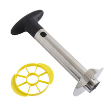 Load image into Gallery viewer, 2 PCS Stainless Steel Pineapple Peeler Slicers Fruit Cutter Kitchen Tools, Pineapple Corer Slicer (Black handle), Pineapple Corer Slicer (Yellow handle), Pineapple Corer Slicer (Fruit Green handle)