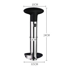 Load image into Gallery viewer, 2 PCS Stainless Steel Pineapple Peeler Slicers Fruit Cutter Kitchen Tools, Pineapple Corer Slicer (Black handle), Pineapple Corer Slicer (Yellow handle), Pineapple Corer Slicer (Fruit Green handle)