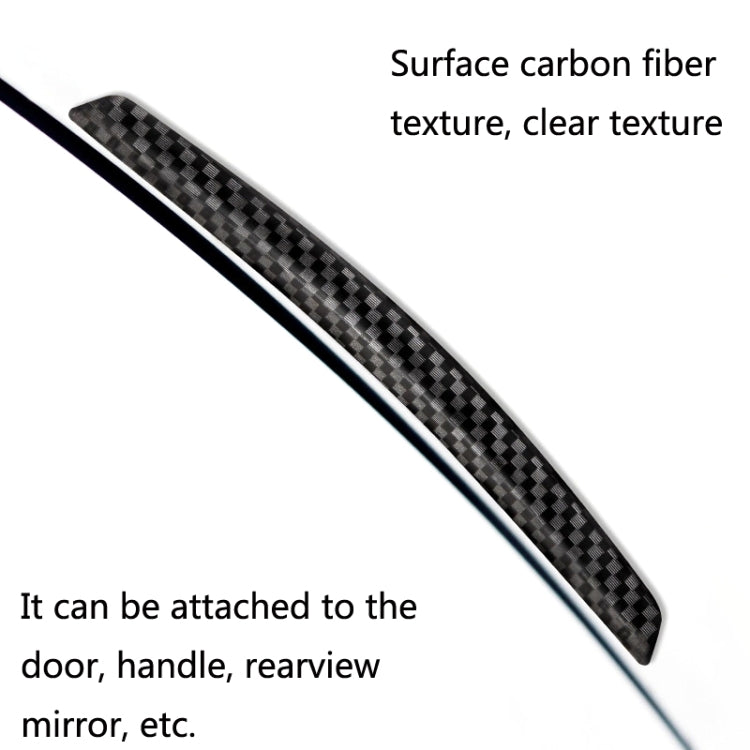 3 Sets DM-047 Rearview Mirror Carbon Fiber Anti-Scratch Door Anti-Collision Strip, DM-047  Anti-Collision Strip