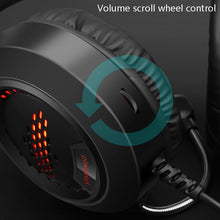 Load image into Gallery viewer, Smailwolf AK3 Headset Game Headphones Wired Luminous Desktop Computer Headset, Style:, 3.5mm Double Plug Black, USB Single-plug Black