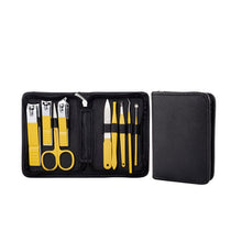 Load image into Gallery viewer, 9 In 1 Nail Clipper Set Manicure Set Stainless Steel Nail Clipper Manicure Tool, 9 In 1, 18 In 1 Yellow, 26 In 1  Pink, 26 In 1 Black
