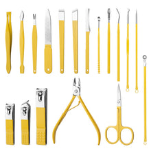 Load image into Gallery viewer, 9 In 1 Nail Clipper Set Manicure Set Stainless Steel Nail Clipper Manicure Tool, 9 In 1, 18 In 1 Yellow, 26 In 1  Pink, 26 In 1 Black