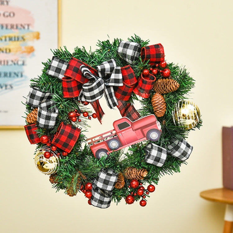 Christmas Decorations Cane Wreath Garland Door Hanger, 50cm, 25cm, 38cm