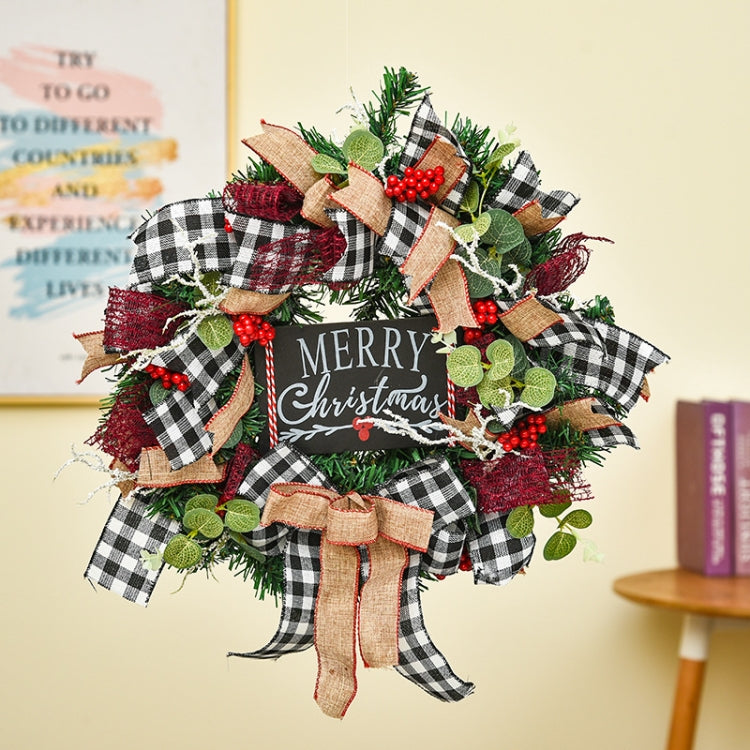 Christmas Decorations Cane Wreath Garland Door Hanger, 50cm, 25cm, 38cm