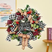 Load image into Gallery viewer, Christmas Decorations Cane Wreath Garland Door Hanger, 50cm, 25cm, 38cm
