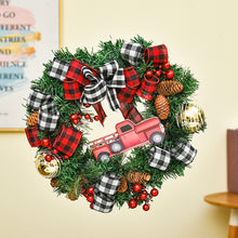 Load image into Gallery viewer, Christmas Decorations Cane Wreath Garland Door Hanger, 50cm, 25cm, 38cm