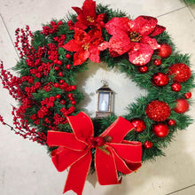 Load image into Gallery viewer, Christmas Decorations Cane Wreath Garland Door Hanger, 50cm, 25cm, 38cm