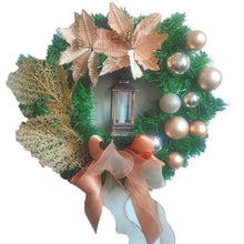 Load image into Gallery viewer, Christmas Decorations Cane Wreath Garland Door Hanger, 50cm, 25cm, 38cm