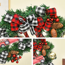 Load image into Gallery viewer, Christmas Decorations Cane Wreath Garland Door Hanger, 50cm, 25cm, 38cm