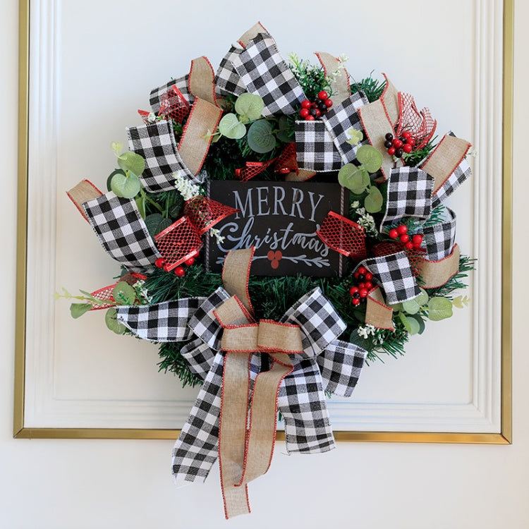 Christmas Decorations Cane Wreath Garland Door Hanger, 50cm, 25cm, 38cm
