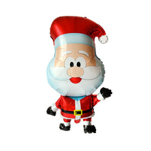 Load image into Gallery viewer, Christmas Decoration Aluminum Film Balloons, Style: Large Santa, Gift Santa, Cute Santa, Snowman, Penguin, Deer Head, Santa Head, Bear, Elk, Hat Snowman, Snowflake Santa, Large Santa