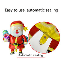 Load image into Gallery viewer, Christmas Decoration Aluminum Film Balloons, Style: Large Santa, Gift Santa, Cute Santa, Snowman, Penguin, Deer Head, Santa Head, Bear, Elk, Hat Snowman, Snowflake Santa, Large Santa