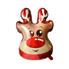 Load image into Gallery viewer, Christmas Decoration Aluminum Film Balloons, Style: Large Santa, Gift Santa, Cute Santa, Snowman, Penguin, Deer Head, Santa Head, Bear, Elk, Hat Snowman, Snowflake Santa, Large Santa
