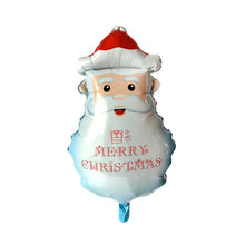 Load image into Gallery viewer, Christmas Decoration Aluminum Film Balloons, Style: Large Santa, Gift Santa, Cute Santa, Snowman, Penguin, Deer Head, Santa Head, Bear, Elk, Hat Snowman, Snowflake Santa, Large Santa