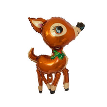 Load image into Gallery viewer, Christmas Decoration Aluminum Film Balloons, Style: Large Santa, Gift Santa, Cute Santa, Snowman, Penguin, Deer Head, Santa Head, Bear, Elk, Hat Snowman, Snowflake Santa, Large Santa