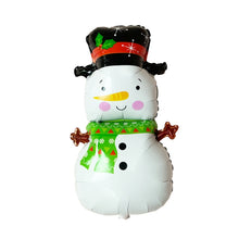 Load image into Gallery viewer, Christmas Decoration Aluminum Film Balloons, Style: Large Santa, Gift Santa, Cute Santa, Snowman, Penguin, Deer Head, Santa Head, Bear, Elk, Hat Snowman, Snowflake Santa, Large Santa