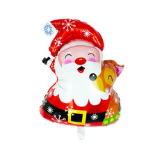 Load image into Gallery viewer, Christmas Decoration Aluminum Film Balloons, Style: Large Santa, Gift Santa, Cute Santa, Snowman, Penguin, Deer Head, Santa Head, Bear, Elk, Hat Snowman, Snowflake Santa, Large Santa
