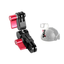 Load image into Gallery viewer, Aluminium Alloy 360 Degree Rotating Mount Adapter Adjustable Arm Connector for GoPro HERO9 Black / HERO8 Black /7 /6 /5 /5 Session /4 Session /4 /3+ /3 /2 /1, DJI Osmo Action, Xiaoyi and Other Action Cameras, Red, Blue, Black