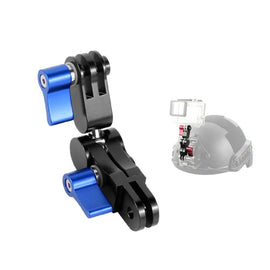 Aluminium Alloy 360 Degree Rotating Mount Adapter Adjustable Arm Connector for GoPro HERO9 Black / HERO8 Black /7 /6 /5 /5 Session /4 Session /4 /3+ /3 /2 /1, DJI Osmo Action, Xiaoyi and Other Action Cameras, Red, Blue, Black