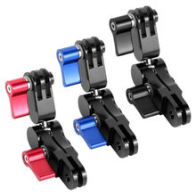 Load image into Gallery viewer, Aluminium Alloy 360 Degree Rotating Mount Adapter Adjustable Arm Connector for GoPro HERO9 Black / HERO8 Black /7 /6 /5 /5 Session /4 Session /4 /3+ /3 /2 /1, DJI Osmo Action, Xiaoyi and Other Action Cameras, Red, Blue, Black