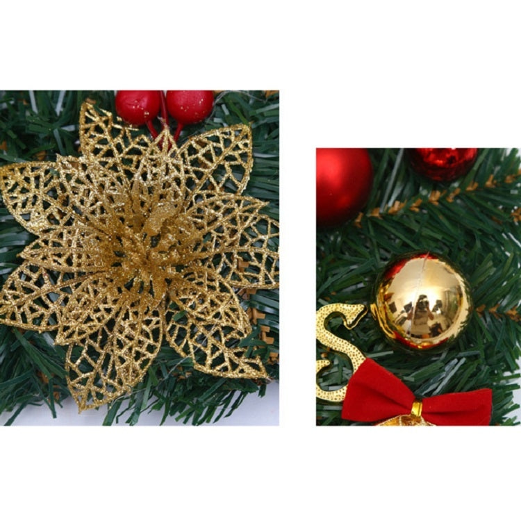 Christmas Decoration Wreath Garland Rattan Door Hanging, Red Flower, Double Clock, Chain, Gold, Double Bell Gift Pack, Poetry and Distant, Big Branch, Old Man, Big Branch, Snowman, Bulls, Swan, Lemon, Cotton