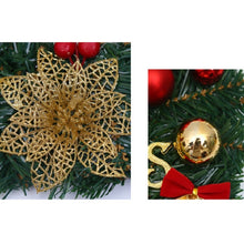 Load image into Gallery viewer, Christmas Decoration Wreath Garland Rattan Door Hanging, Red Flower, Double Clock, Chain, Gold, Double Bell Gift Pack, Poetry and Distant, Big Branch, Old Man, Big Branch, Snowman, Bulls, Swan, Lemon, Cotton