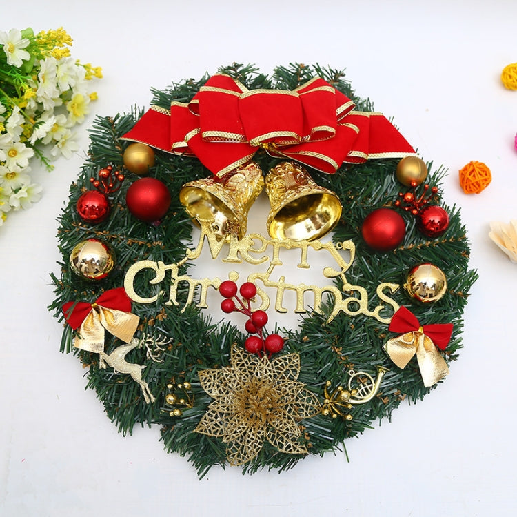 Christmas Decoration Wreath Garland Rattan Door Hanging, Red Flower, Double Clock, Chain, Gold, Double Bell Gift Pack, Poetry and Distant, Big Branch, Old Man, Big Branch, Snowman, Bulls, Swan, Lemon, Cotton