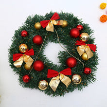 Load image into Gallery viewer, Christmas Decoration Wreath Garland Rattan Door Hanging, Red Flower, Double Clock, Chain, Gold, Double Bell Gift Pack, Poetry and Distant, Big Branch, Old Man, Big Branch, Snowman, Bulls, Swan, Lemon, Cotton