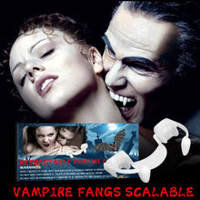 Load image into Gallery viewer, 4 PCS Halloween Decoration Vampire Teeth Retractable Zombie Teeth,Packaging:, OPP, Plastic Box