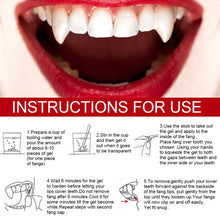 Load image into Gallery viewer, 4 PCS Halloween Decoration Vampire Teeth Retractable Zombie Teeth,Packaging:, OPP, Plastic Box
