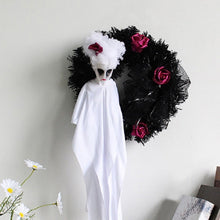 Load image into Gallery viewer, Halloween Ghost Door Hanging Horror Party Hanging Ornaments Haunted House Decoration, White Ghost, Black Ghost