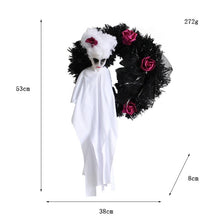 Load image into Gallery viewer, Halloween Ghost Door Hanging Horror Party Hanging Ornaments Haunted House Decoration, White Ghost, Black Ghost