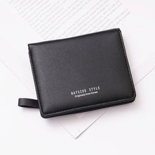 Load image into Gallery viewer, BATSIOE Short Type Ladies Wallet Small Fresh Two-Fold Student Bag Simple Multi-Card Coin Purse, Black, Blue, Pink, Gray, Green, Lotus Pink