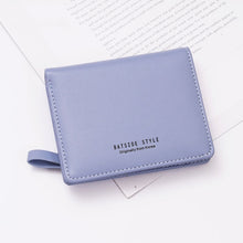 Load image into Gallery viewer, BATSIOE Short Type Ladies Wallet Small Fresh Two-Fold Student Bag Simple Multi-Card Coin Purse, Black, Blue, Pink, Gray, Green, Lotus Pink