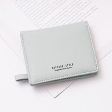 Load image into Gallery viewer, BATSIOE Short Type Ladies Wallet Small Fresh Two-Fold Student Bag Simple Multi-Card Coin Purse, Black, Blue, Pink, Gray, Green, Lotus Pink