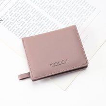 Load image into Gallery viewer, BATSIOE Short Type Ladies Wallet Small Fresh Two-Fold Student Bag Simple Multi-Card Coin Purse, Black, Blue, Pink, Gray, Green, Lotus Pink
