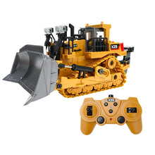 Load image into Gallery viewer, 2.4G Remote Control Nine-Channel Crawler Heavy Bulldozer Children Remote Control Toy Alloy Excavator, 1031 Alloy Excavator