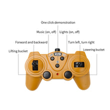 Load image into Gallery viewer, 2.4G Remote Control Nine-Channel Crawler Heavy Bulldozer Children Remote Control Toy Alloy Excavator, 1031 Alloy Excavator
