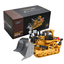 Load image into Gallery viewer, 2.4G Remote Control Nine-Channel Crawler Heavy Bulldozer Children Remote Control Toy Alloy Excavator, 1031 Alloy Excavator