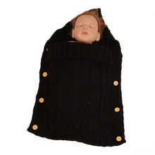Load image into Gallery viewer, Zzsd0002 Autumn / Winter Baby Knitted Woolen Button Sleeping Bag Photography Blanket Stroller Sleeping Bag, Zzsd0002 Big Red, Zzsd0002 Dark Gray, Zzsd0002 Black, Zzsd0002 Beige, Zzsd0002 Sapphire, Zzsd0002 Cream White