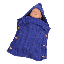 Load image into Gallery viewer, Zzsd0002 Autumn / Winter Baby Knitted Woolen Button Sleeping Bag Photography Blanket Stroller Sleeping Bag, Zzsd0002 Big Red, Zzsd0002 Dark Gray, Zzsd0002 Black, Zzsd0002 Beige, Zzsd0002 Sapphire, Zzsd0002 Cream White