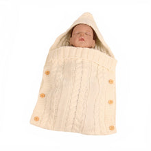 Load image into Gallery viewer, Zzsd0002 Autumn / Winter Baby Knitted Woolen Button Sleeping Bag Photography Blanket Stroller Sleeping Bag, Zzsd0002 Big Red, Zzsd0002 Dark Gray, Zzsd0002 Black, Zzsd0002 Beige, Zzsd0002 Sapphire, Zzsd0002 Cream White