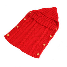 Load image into Gallery viewer, Zzsd0002 Autumn / Winter Baby Knitted Woolen Button Sleeping Bag Photography Blanket Stroller Sleeping Bag, Zzsd0002 Big Red, Zzsd0002 Dark Gray, Zzsd0002 Black, Zzsd0002 Beige, Zzsd0002 Sapphire, Zzsd0002 Cream White