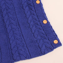 Load image into Gallery viewer, Zzsd0002 Autumn / Winter Baby Knitted Woolen Button Sleeping Bag Photography Blanket Stroller Sleeping Bag, Zzsd0002 Big Red, Zzsd0002 Dark Gray, Zzsd0002 Black, Zzsd0002 Beige, Zzsd0002 Sapphire, Zzsd0002 Cream White