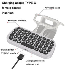 Load image into Gallery viewer, DOBE TP5-0556 Bluetooth Keyboard Wireless Gamepad With Headphone Jack For PS5, TP5-0556 Bluetooth Keyboard