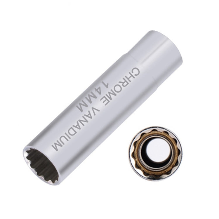 Car Spark Plug Sleeve Wrench Thin Flames Disassembly Tool, Specification:, 12mm (Shrapnel), 14mm (Shrapnel), 14mm (Magnetic), 16mm (Magnetic), 16mm (Glue Cover)